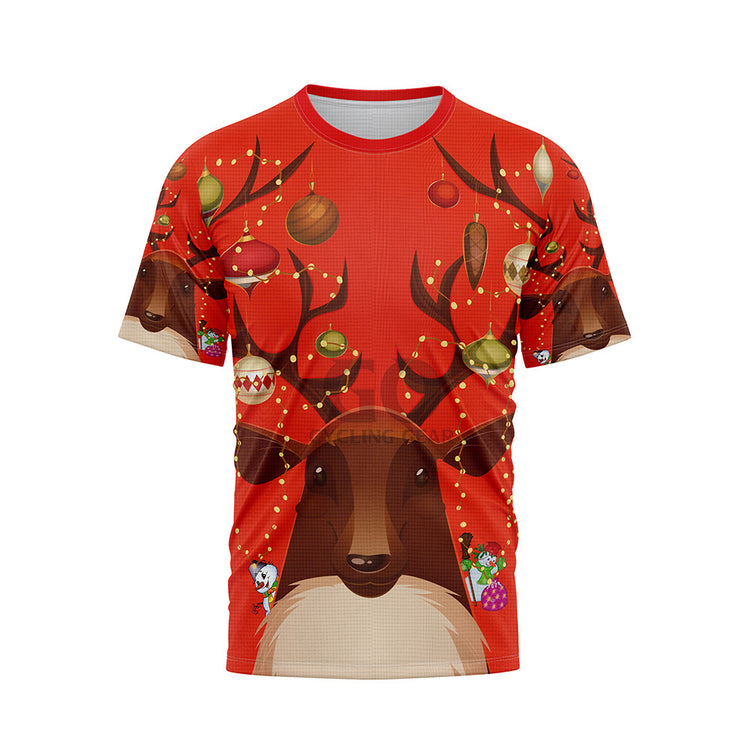 Ugly Christmas Reindeer Snowflakes Unisex Shirts