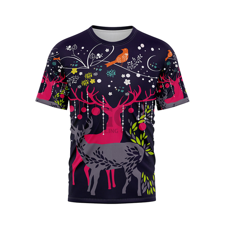 Ugly Christmas Reindeer Snowflakes Unisex Shirts