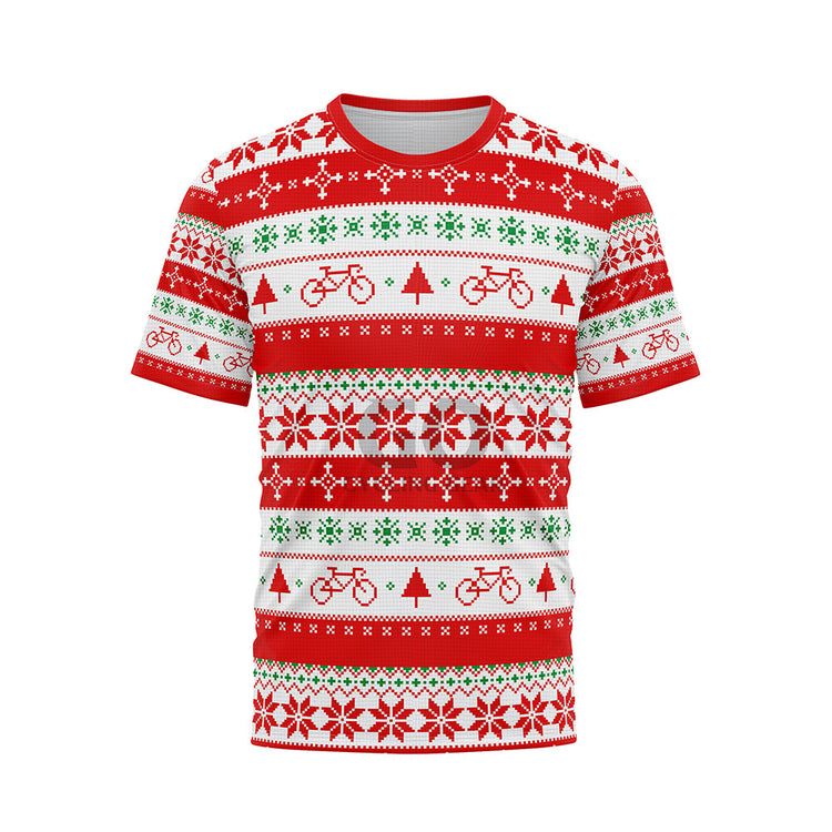 Ugly Christmas Sweater Reindeer Snowflakes Unisex Shirts