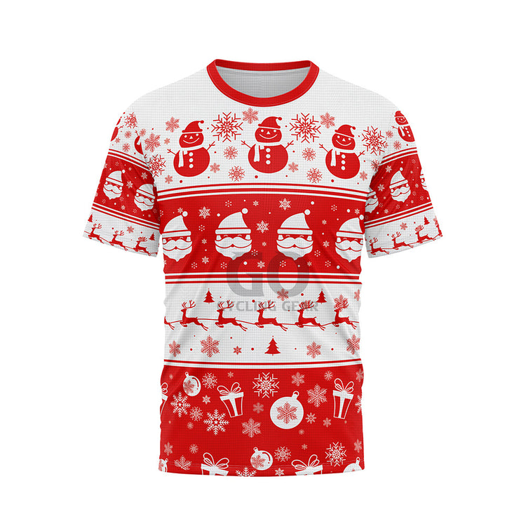 Ugly Christmas Sweater Reindeer Snowflakes Unisex Shirts
