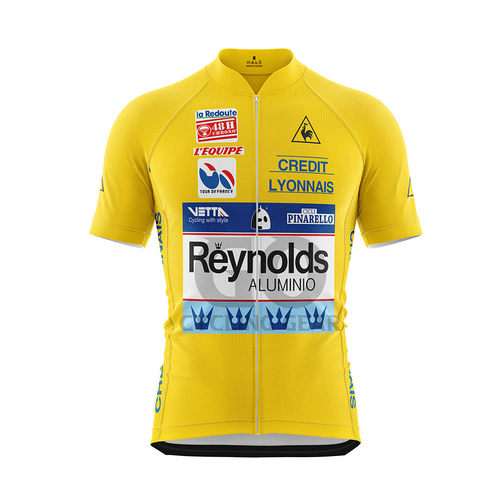 Maillot Jaune Vélo Vintage Cycling SUPER U Tour de France FIGNON 1989 Maillot Jaune Vélo Vintage Cycling SUPER U Tour de France FIGNON 1989