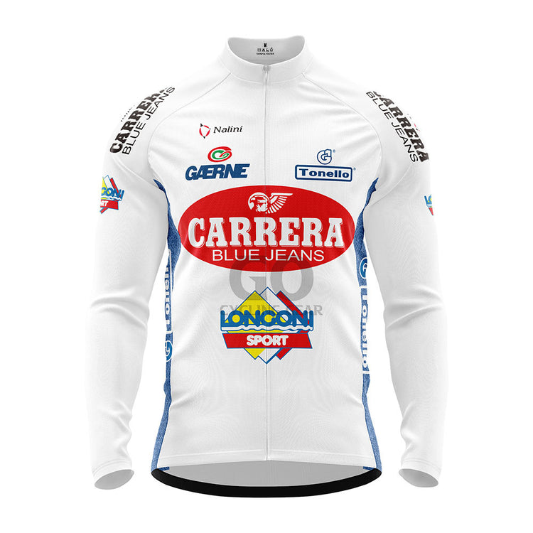 1996 Carrera - Longoni Retro Long Sleeve Cycling Jersey