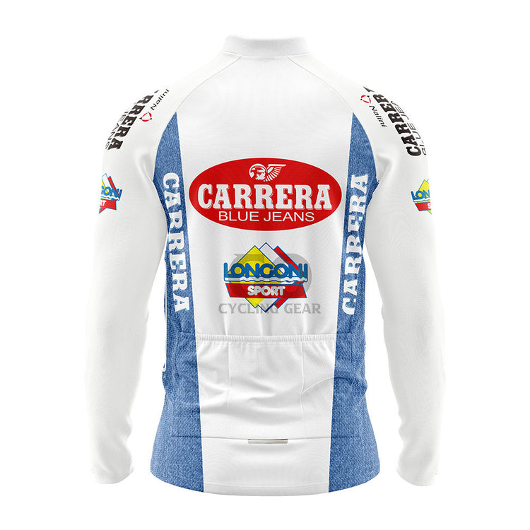 1996 Carrera - Longoni Retro Long Sleeve Cycling Jersey