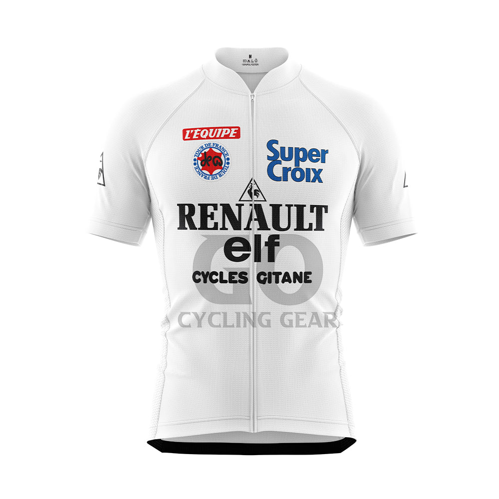 Maillot Cycliste Vintage Le Texier Renault Elf Josselin – Années 80 Taille 3/M