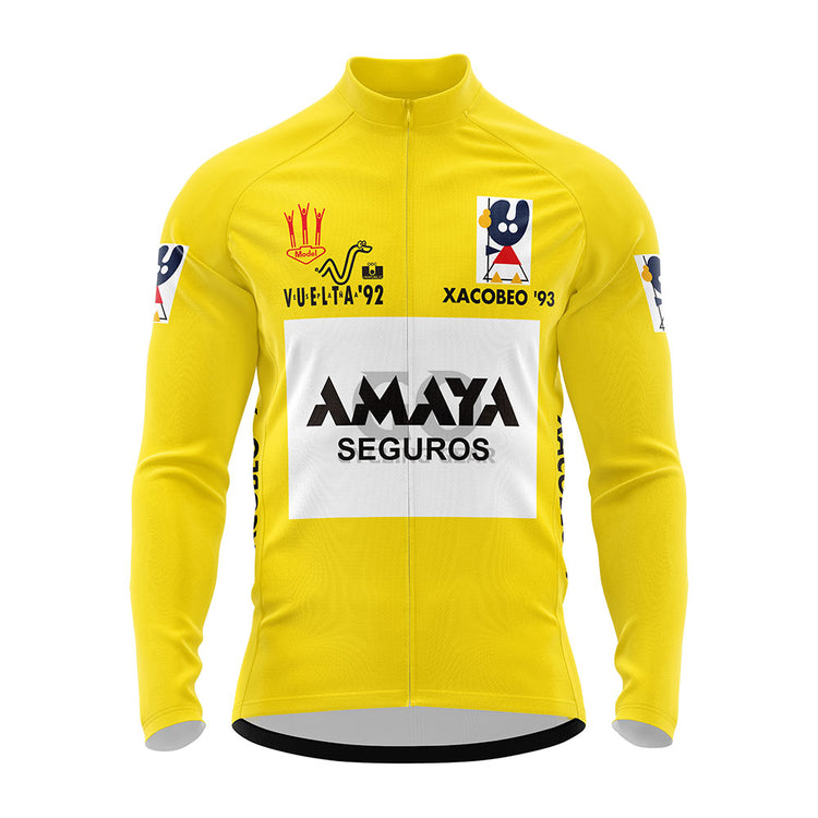 Amaya Seguros Spanish Long Sleeve Cycling Jersey