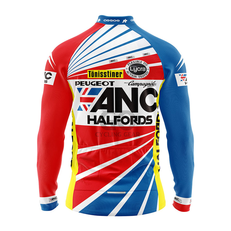 ANC Halfords Retro Long Sleee Cycling Jersey