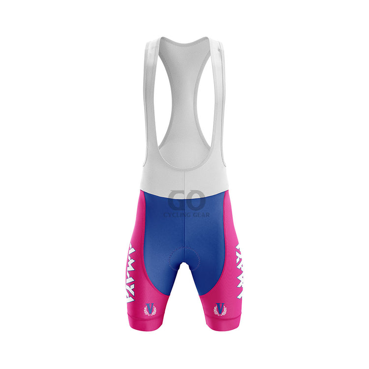 Amaya Seguros Team Retro Cycling Pants with white bib