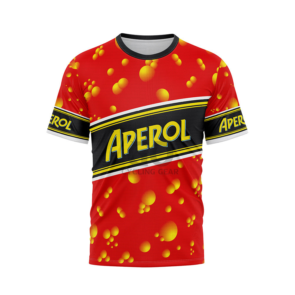 Aperol Bier Retro Kurzarm-Radtrikot