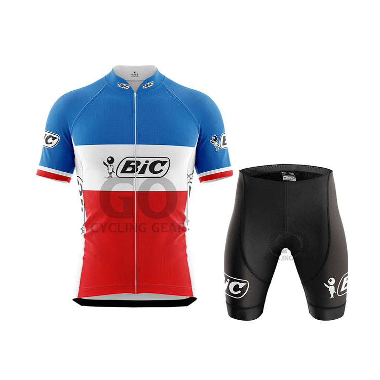 BIC France Short Sleeve Retro Cycling Kits