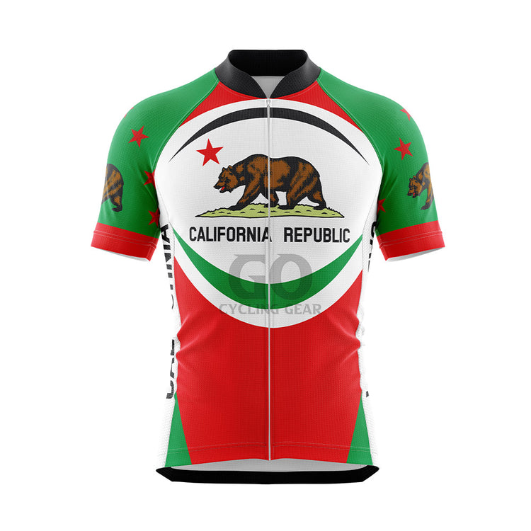 California Cycling Jersey Vêtements de vélo à manches courtes pour hommes