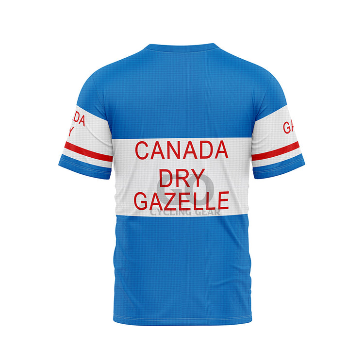 Canada Dry Gazelle Cycling T Shirt Back