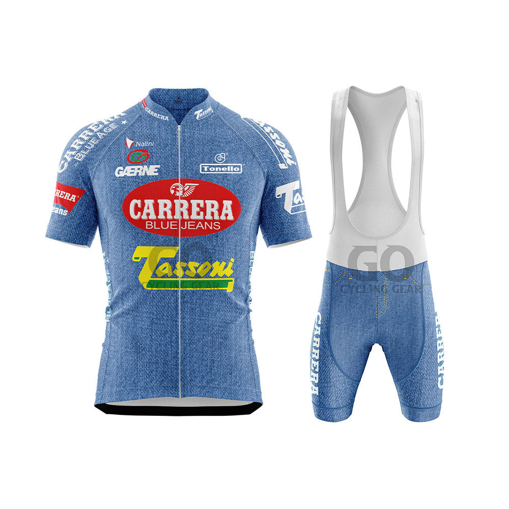 Maillot Nalini vintage Carrera Jeans équipe cycliste 1993 Maillot Nalini vintage Carrera Jeans équipe cycliste 1993