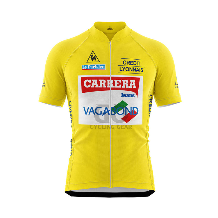 Carrera Tour de France 1987 Vintage Yellow Cycling Jersey