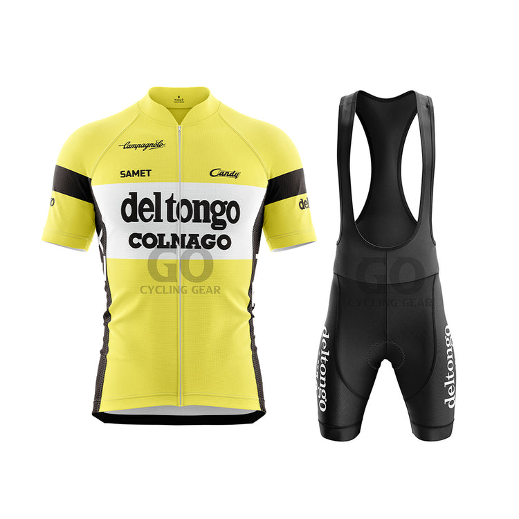 Deltongo Colnago Retro Yellow Jersey With Pants