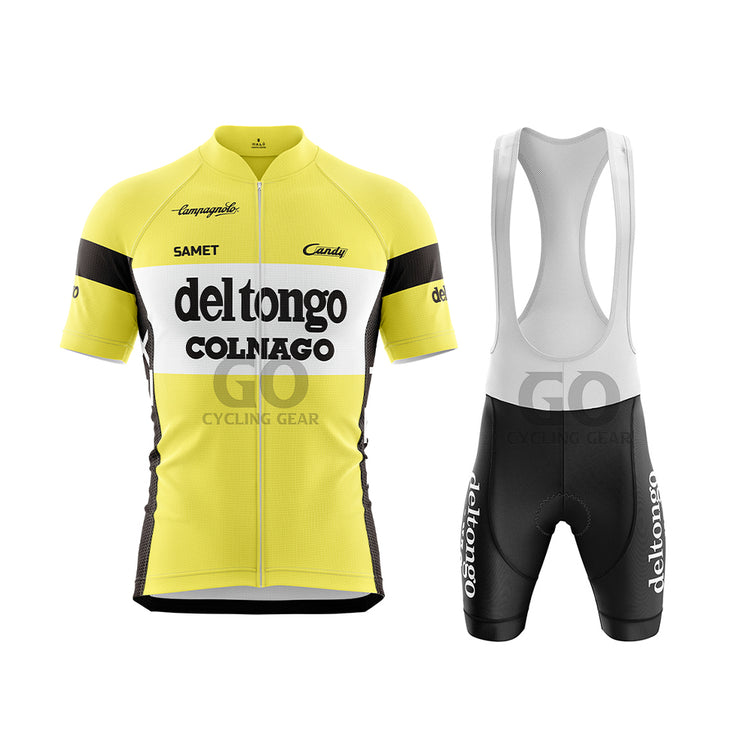 Deltongo Colnago Retro Yellow Jersey With Pants