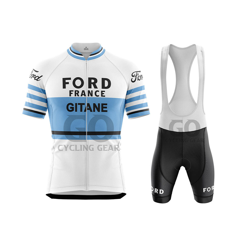 retro cycling gear Ford France Gitane Retro cycling Kits
