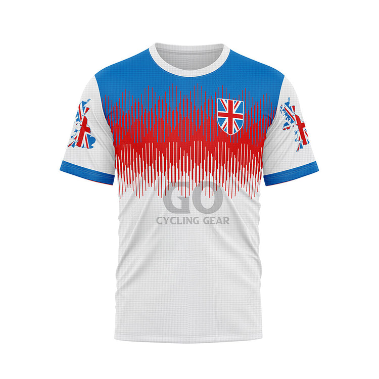 GREAT BRITAIN Bike Cycling T-Shirt White