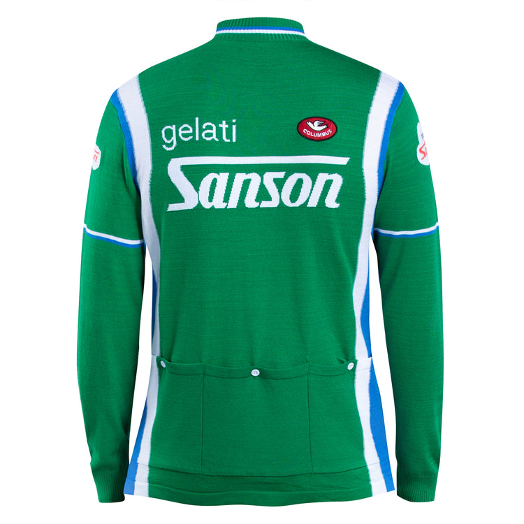 Gelati Sanson Retro-Radtrikot aus Merinowolle