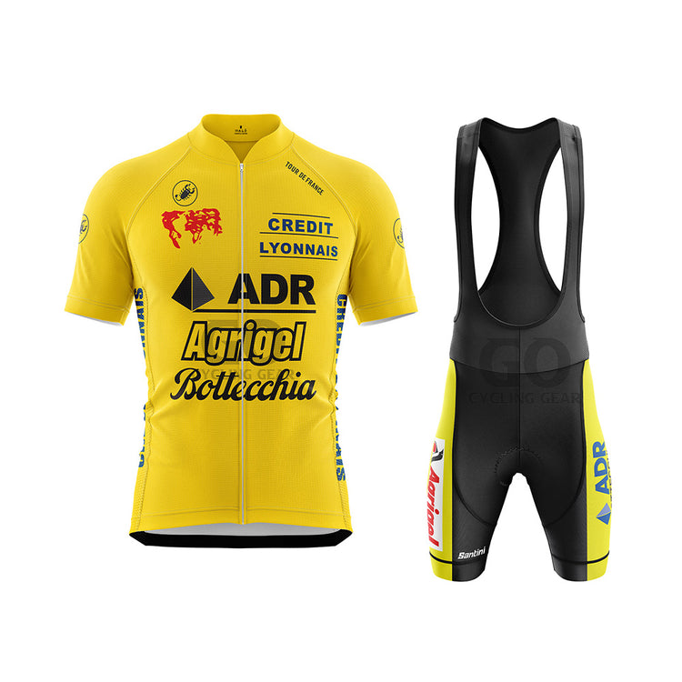Greg Lemond ADR Agrigel Bottechia Yellow Cycling Set Winner Tour De France 1989