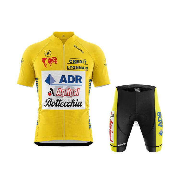 Greg Lemond ADR Agrigel Bottechia Yellow Cycling Set Winner Tour De France 1989