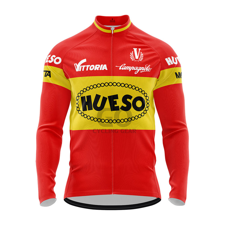 Hueso Chocolates Team Long Sleeve Cycling Jersey 1982
