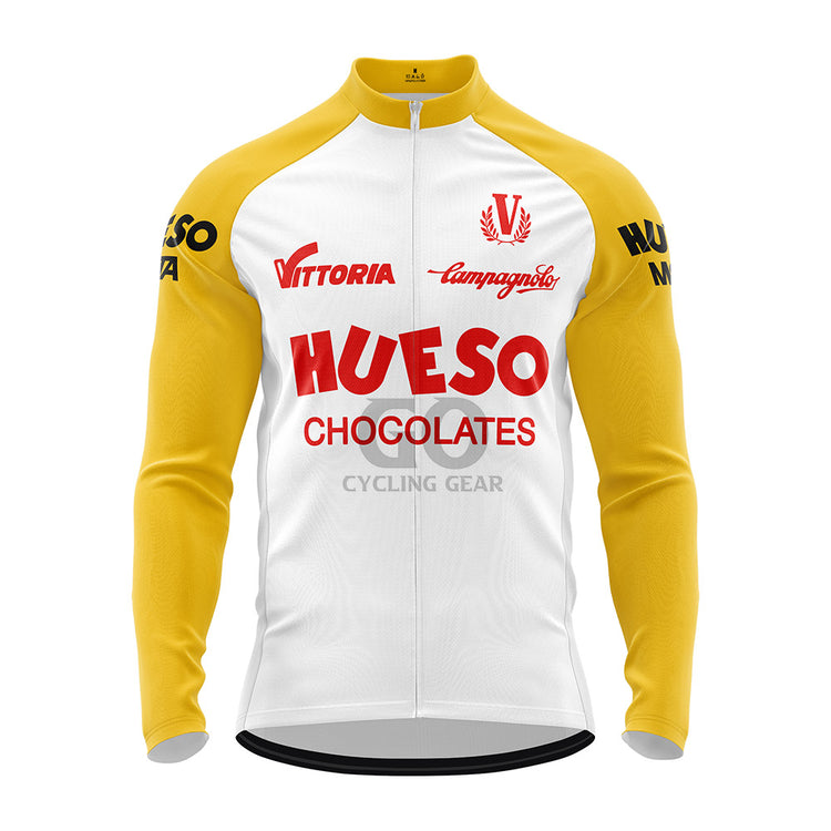 Hueso Chocolates Team Long Sleeve Cycling Jersey 1983 Chrono Version