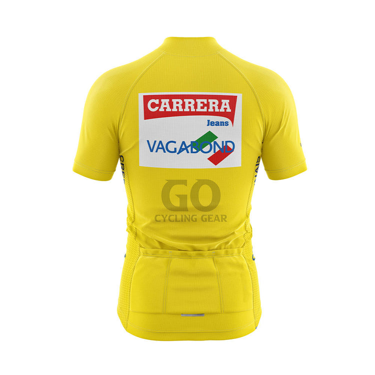 Carrera Tour de France 1987 Vintage Yellow Cycling Jersey