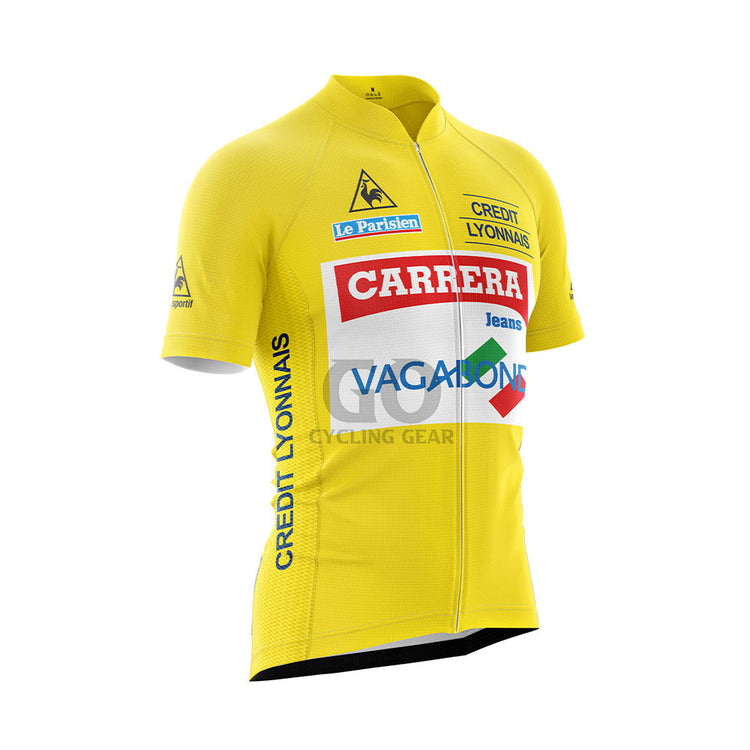 Carrera Tour de France 1987 Vintage Yellow Cycling Jersey
