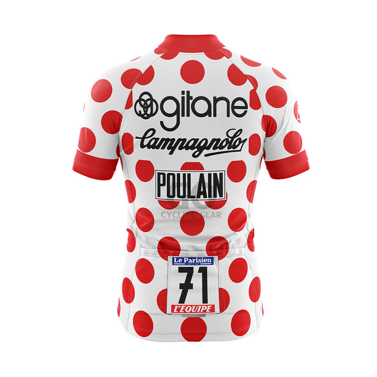 King of mountains Gitane Campagnolo Retro Cycling jersey 1975