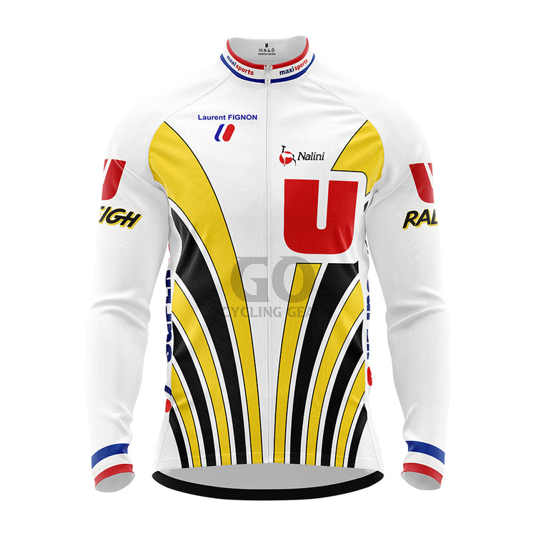 Laurent Fignon Super U Raleigh Tour De France 1989 Long Sleeve Jersey