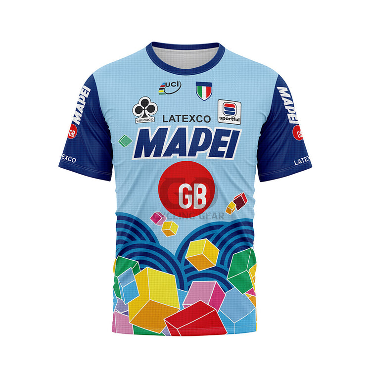 Mapei unisex Retro Cycling T-Shirt