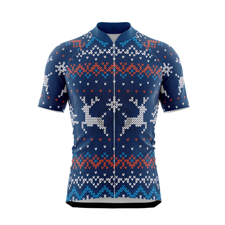 Men's Ugly Christmas Short Sleeve Cycling Jersey Multiple styles