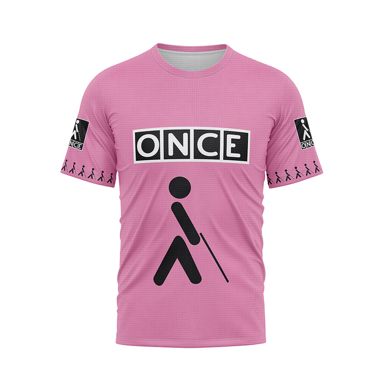 ONCE Cycling Team Retro Cycling T-Shirt Pink