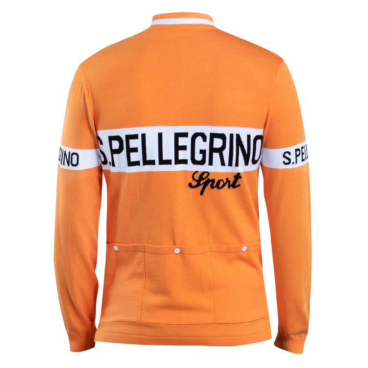 Maillot de cyclisme rétro en laine mérinos San Pellegrino