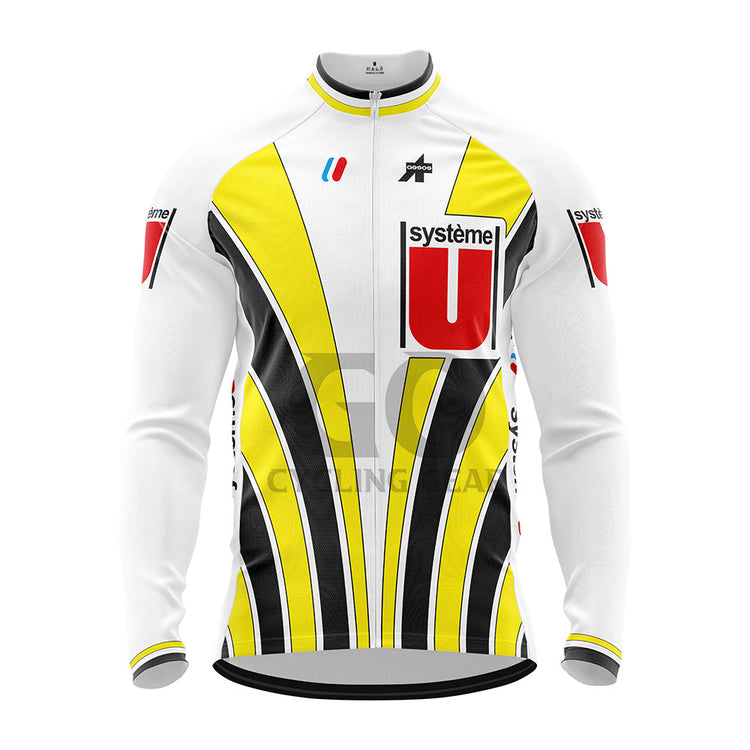 Système U Tour de France 1986 Long Sleeve Cycling Jersey