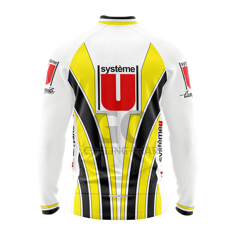 Système U 1987 Long Sleeve Cycling Jersey Back