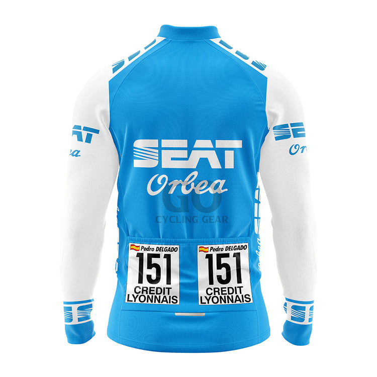 SEAT Orbea Retro Long Sleeve Cycling Jersey 1985