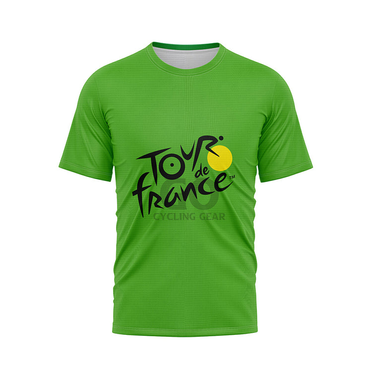 Tour de France Cycling Bike Green T-Shirt