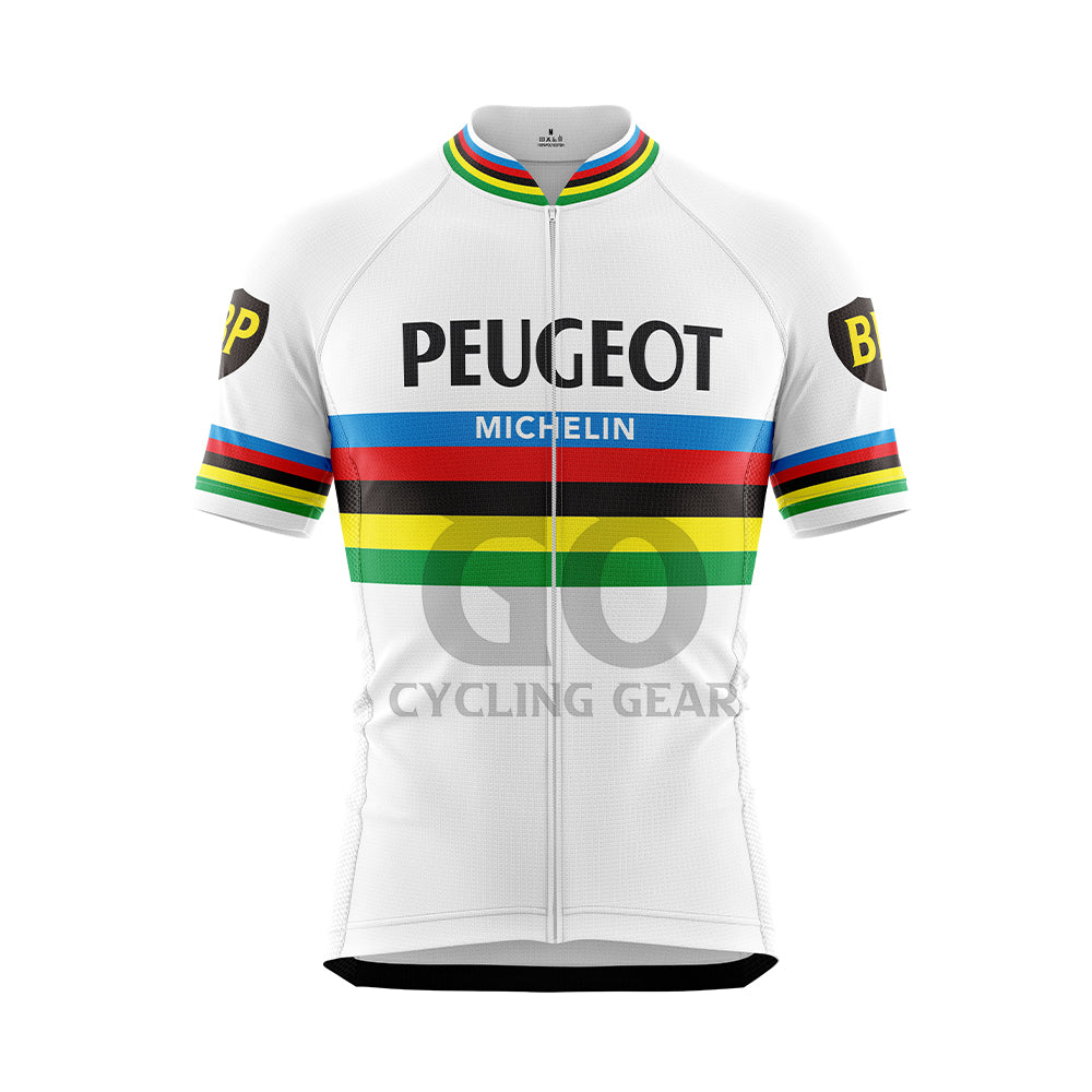 Maillot cycliste PEUGEOT MICHELIN BP années 60 vintage shirt jersey