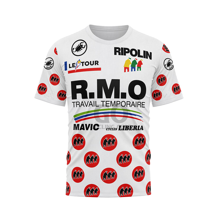 thierry claveyrolat rmo tour de france 1990 cycling t-shirt