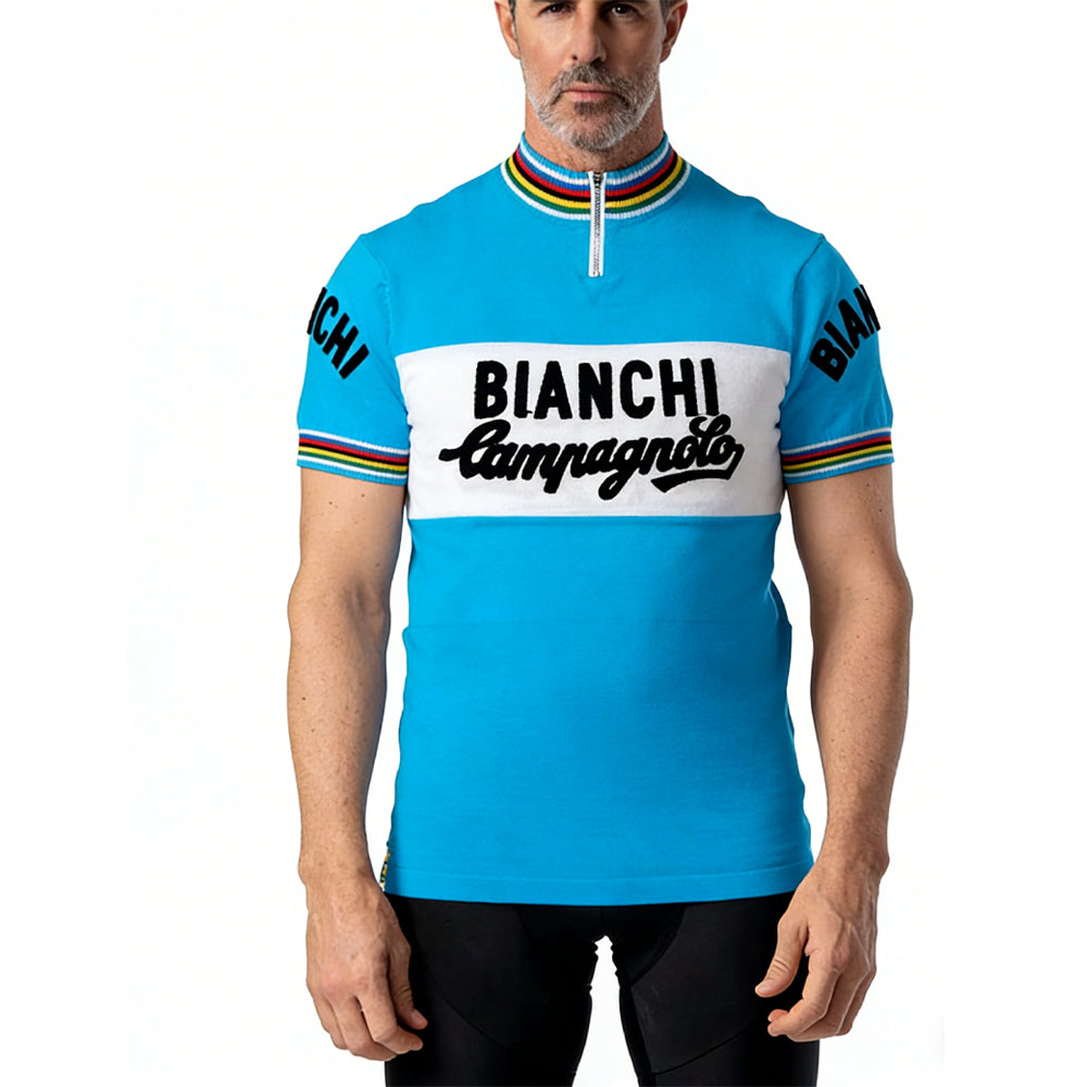 The Celeste Legend: Felice Gimondi's 1973 World Championship Jersey