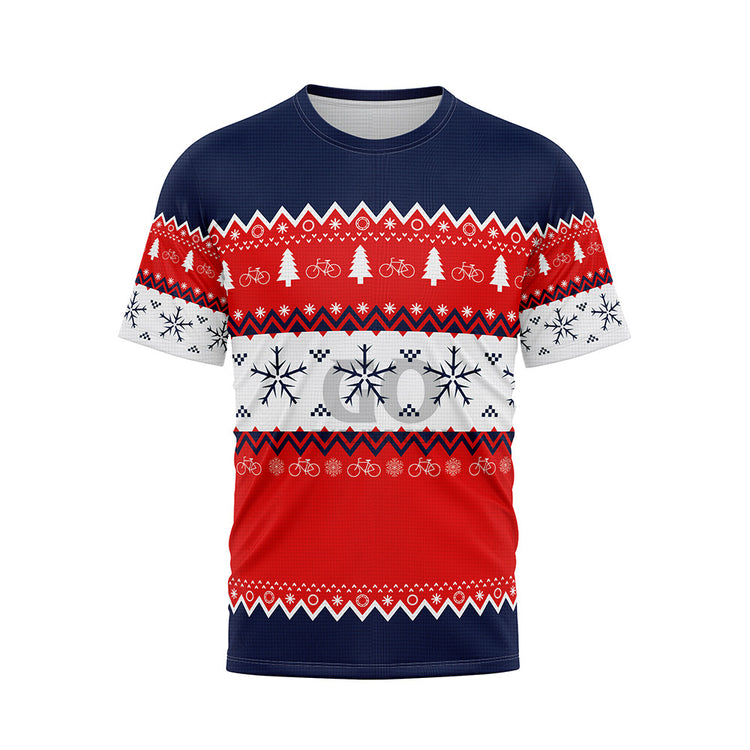Ugly Christmas Sweater Reindeer Snowflakes Unisex Shirts