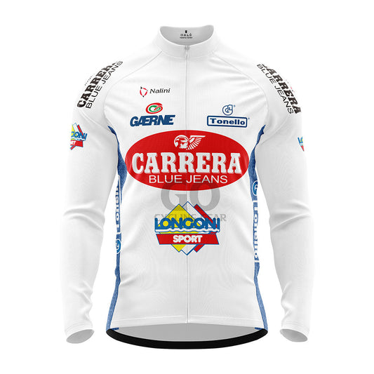 1996 Carrera - Longoni Retro Long Sleeve Cycling Jersey