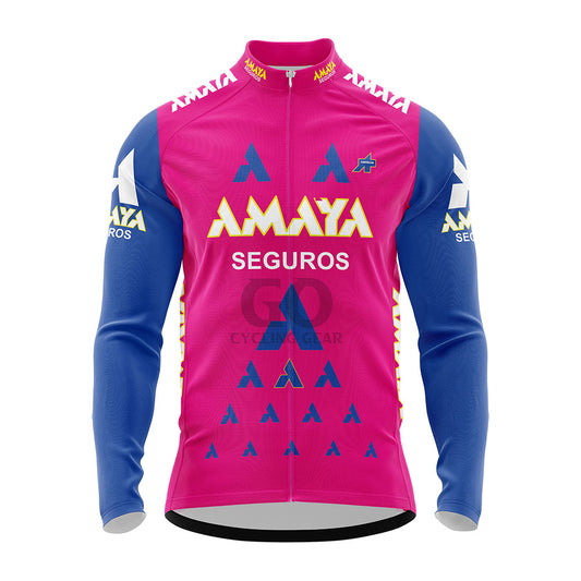 Amaya Seguros Spanish Long Sleeve Cycling Jersey