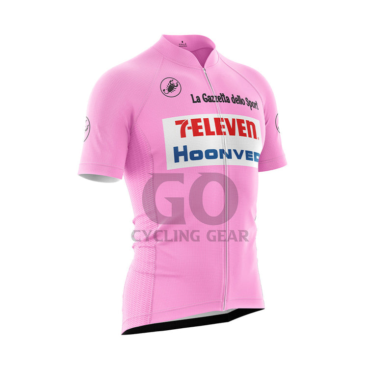 7-11 Eleven Pink Cycling Jersey Andy Hampsten