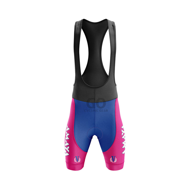 Amaya Seguros Team Retro Cycling Pants with black bib