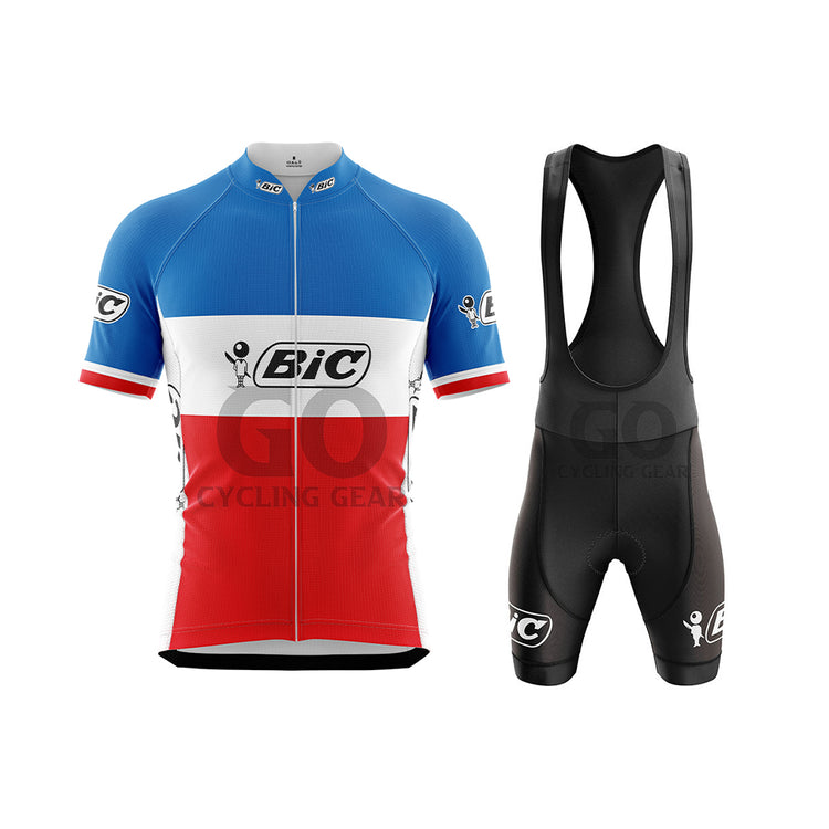 BIC France Short Sleeve Retro Cycling Kits