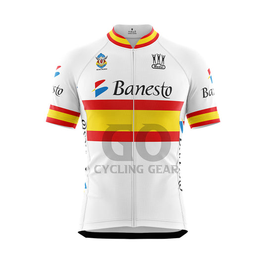 Men's Retro Waffle House Cycling Jersey - Short Sleeve, Full Zip, Multicolor