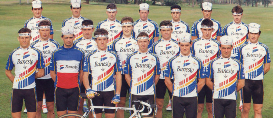 BANESTO STICKER - 1 Autocollant Maillot équipe BANESTO BANESTO STICKER - 1 Autocollant Maillot équipe BANESTO