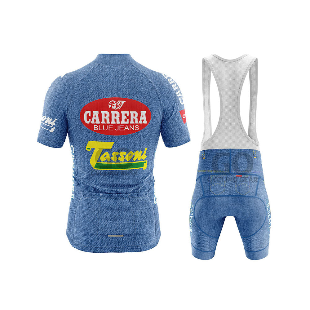 Vends maillot de cyclisme vintage Carrera Jeans-Tassoni de 1993 Vends maillot de cyclisme vintage Carrera Jeans-Tassoni de 1993